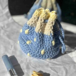Le P’tit Pochon Pop – Bleu Ciel & Jaune Pâle