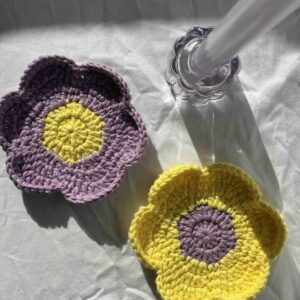 Sous-tasse Daisy – Duo Lilas & Lemon Curd