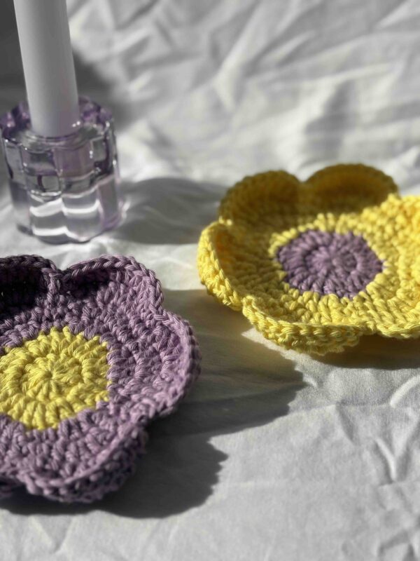 Sous-tasse Daisy – Duo Lilas & Lemon Curd – Image 2
