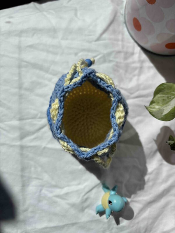 Le Pochon Pokéball - Bleu ciel & jaune pâle – Image 4