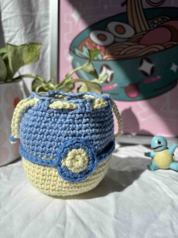 Le Pochon Pokéball - Bleu ciel & jaune pâle – Image 3