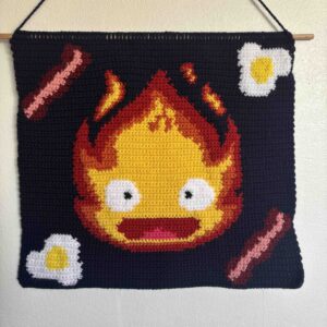 Tapisserie Crochet Calcifer